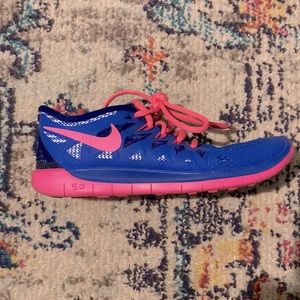 Pink and blue womens Nike size 5.5